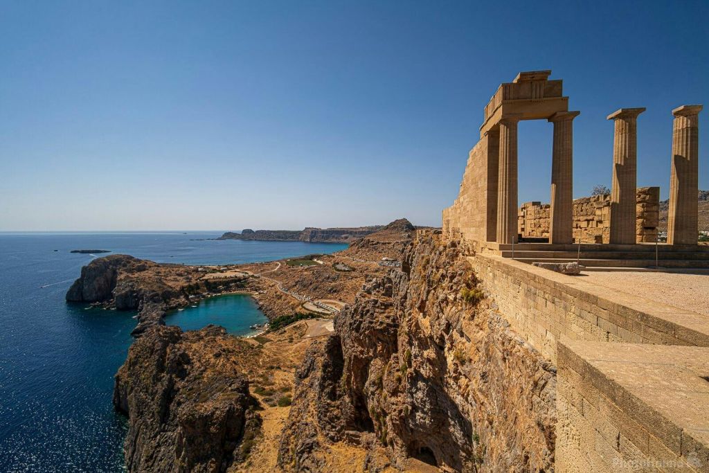 린도스의 아크로폴리스 바다 전망