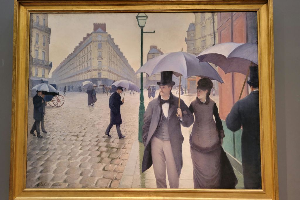 파리 거리, 귀스타브 까예보뜨와 함께하는 비오는 날