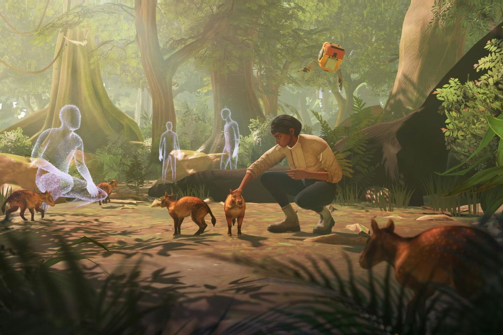 Virtual guide, Charlie and Darwin, Eocene geological era