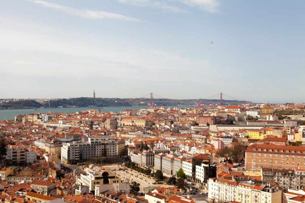 그라사 전망대에서 바라보는 리스본의 전경
