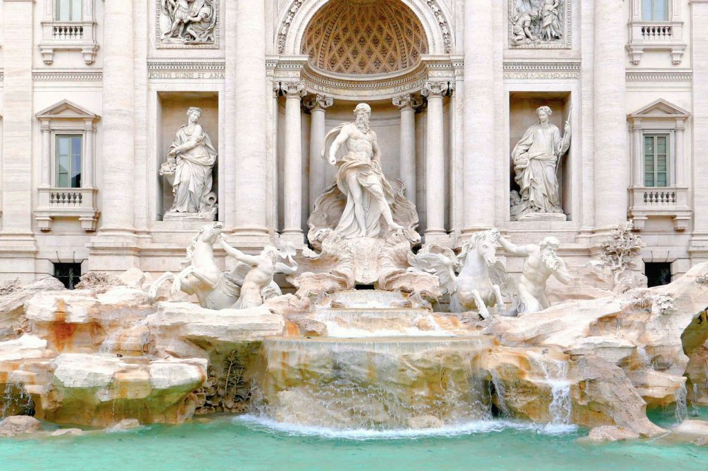 트레비 분수 정면 전망