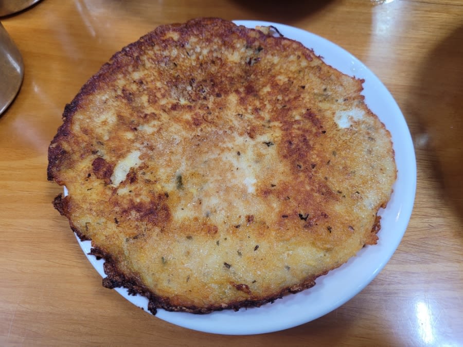 Bindaetteok (mung bean pancake)