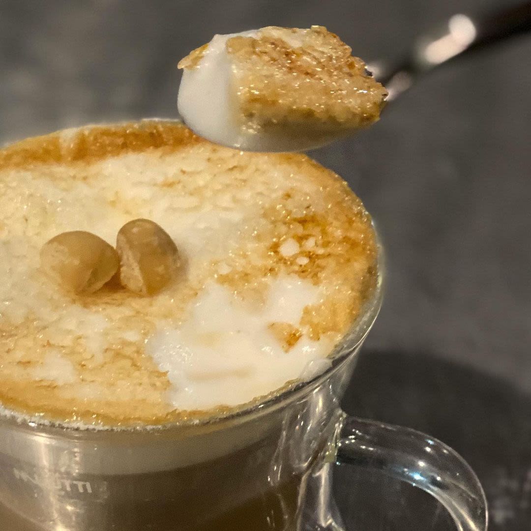 Crème brûlée latte