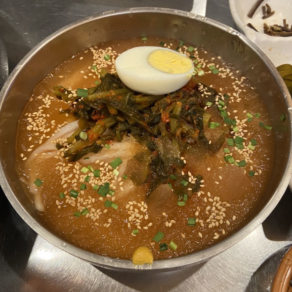Young Radish Water Kimchi Noodles