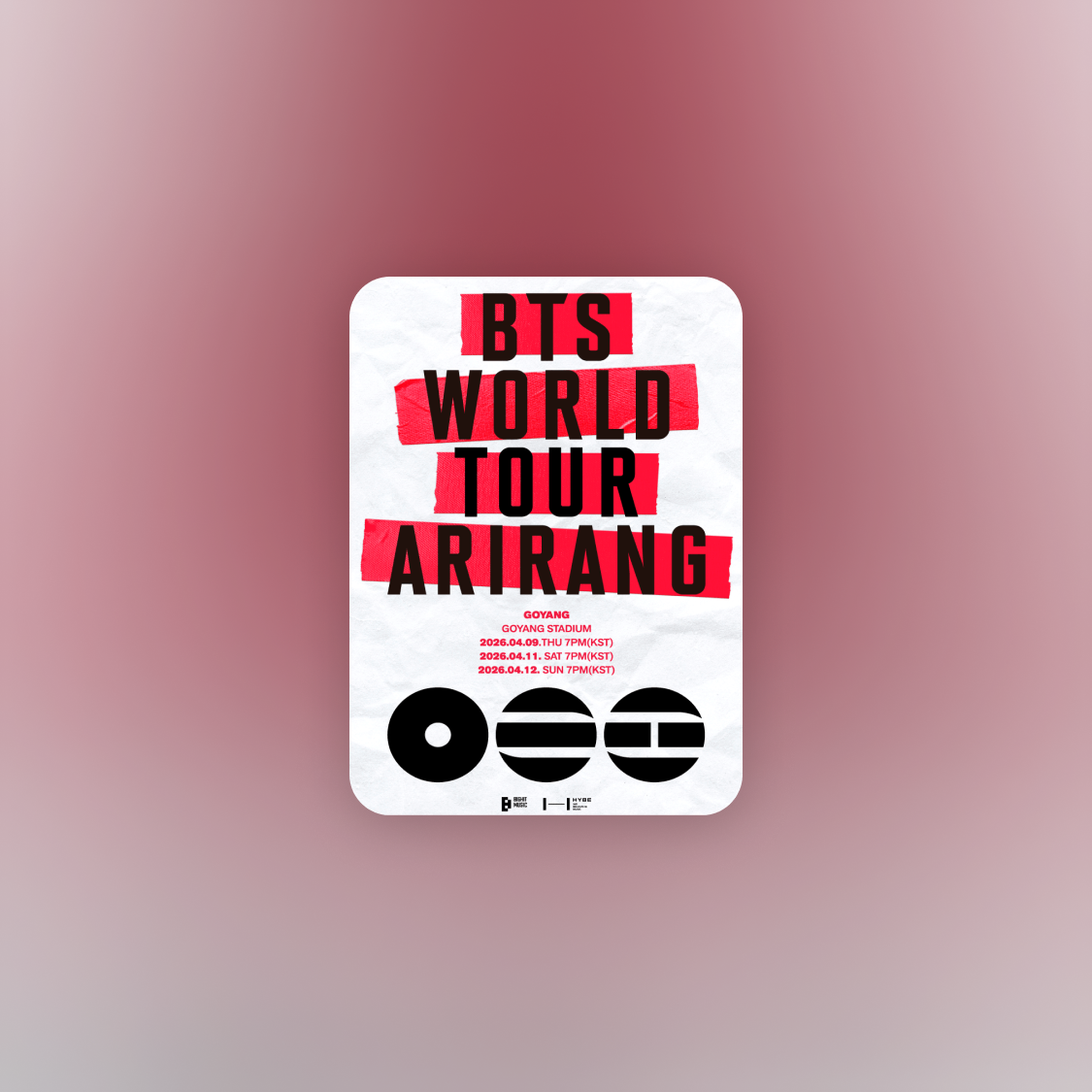 BTS WORLD TOUR 'ARIRANG' IN GOYANG 開催情報まとめ | NOL World