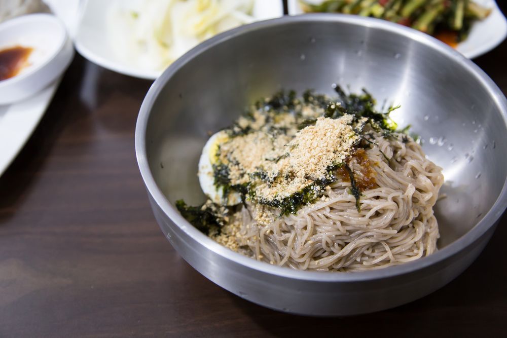 エゴマ油の冷やしそうめん