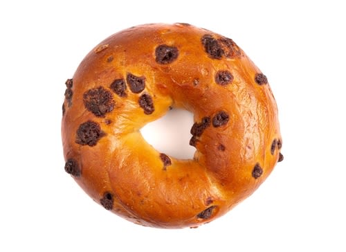 Chocolate chunk bagel