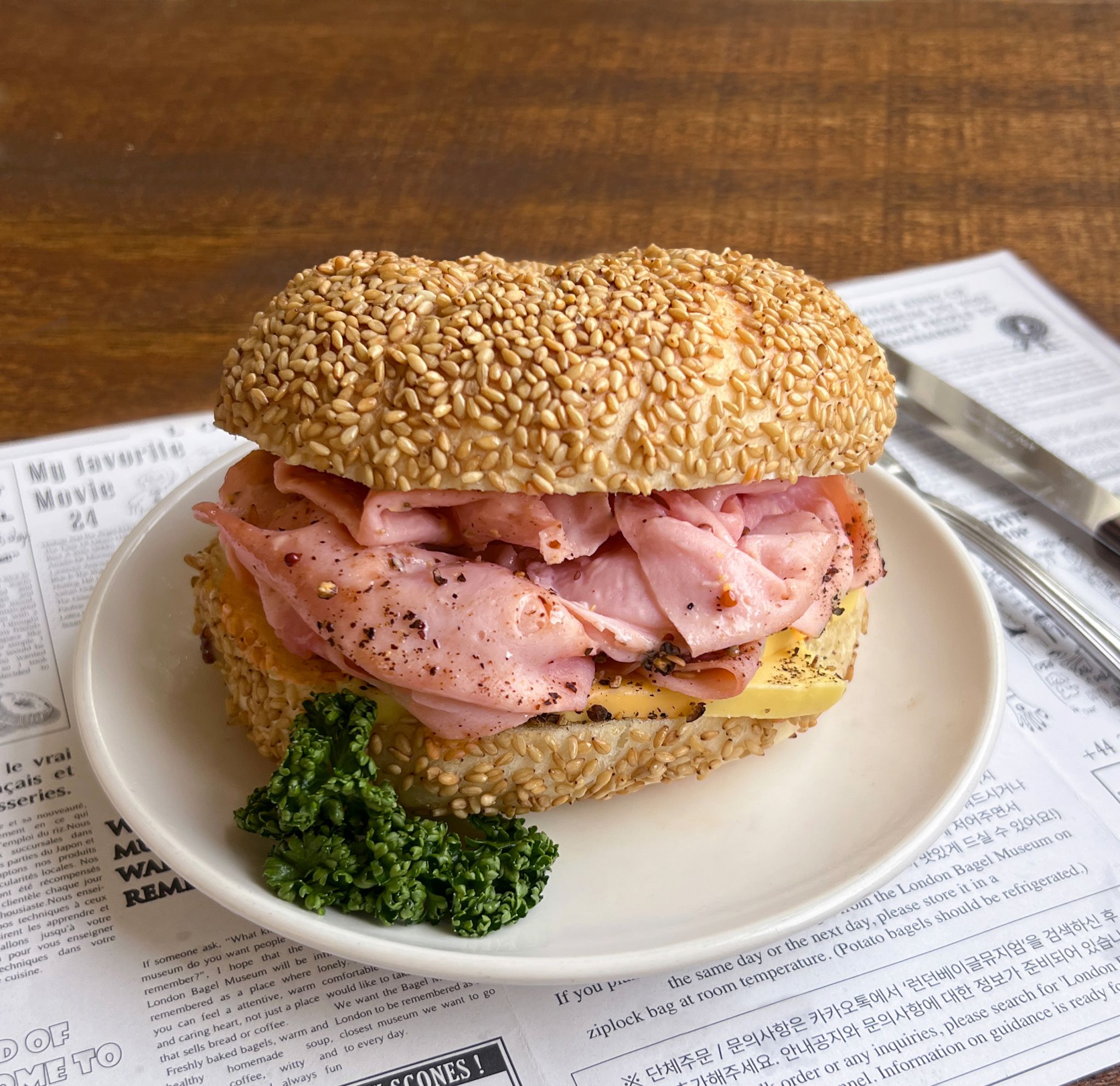 Jambon butter sandwich