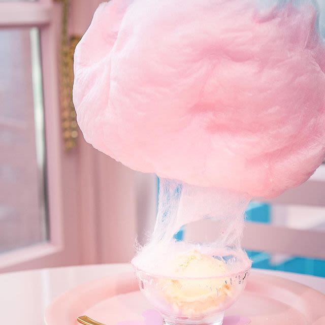 Cotton candy ice cream