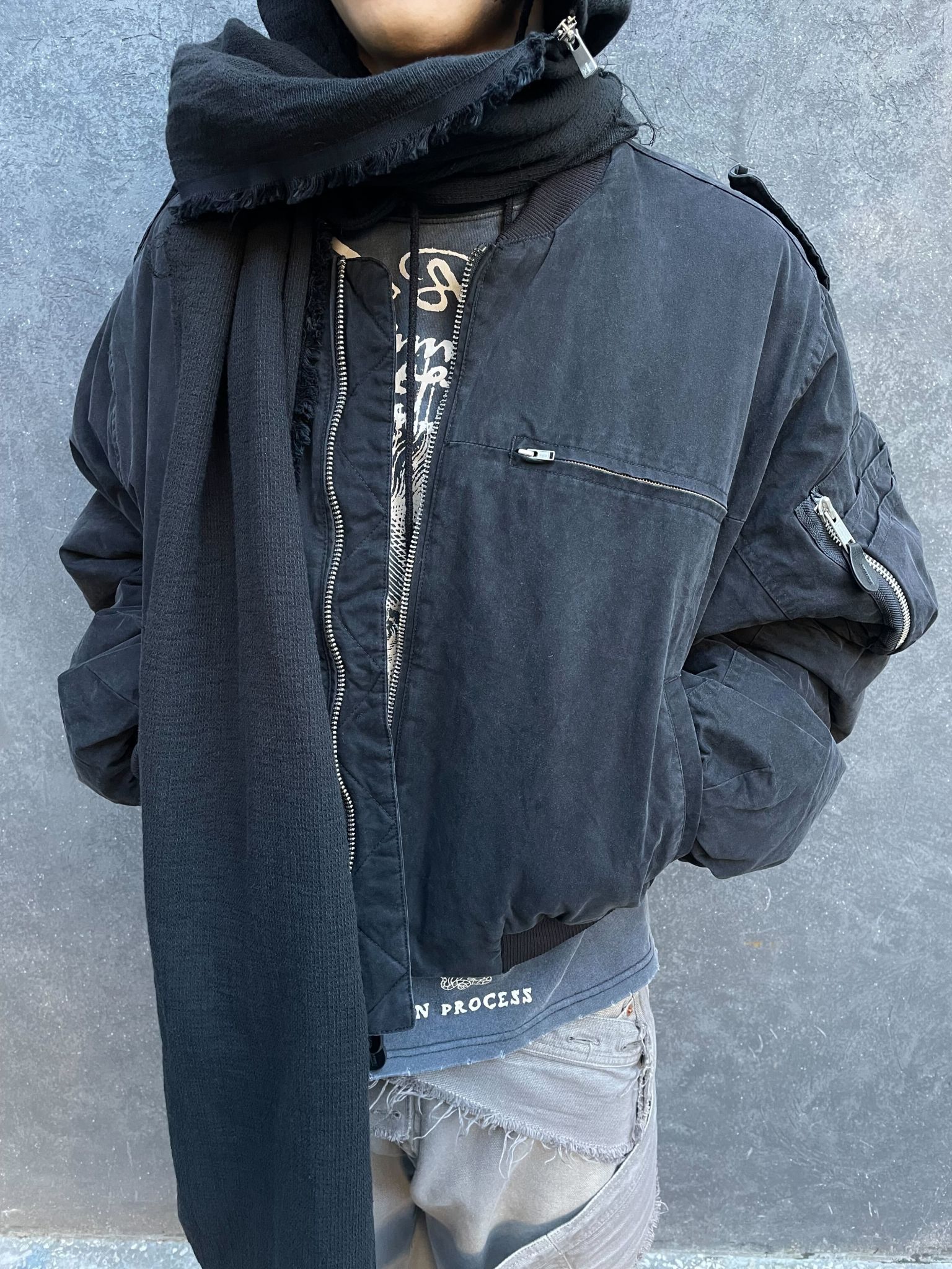 ENTIRE STUDIOS Black Blouson