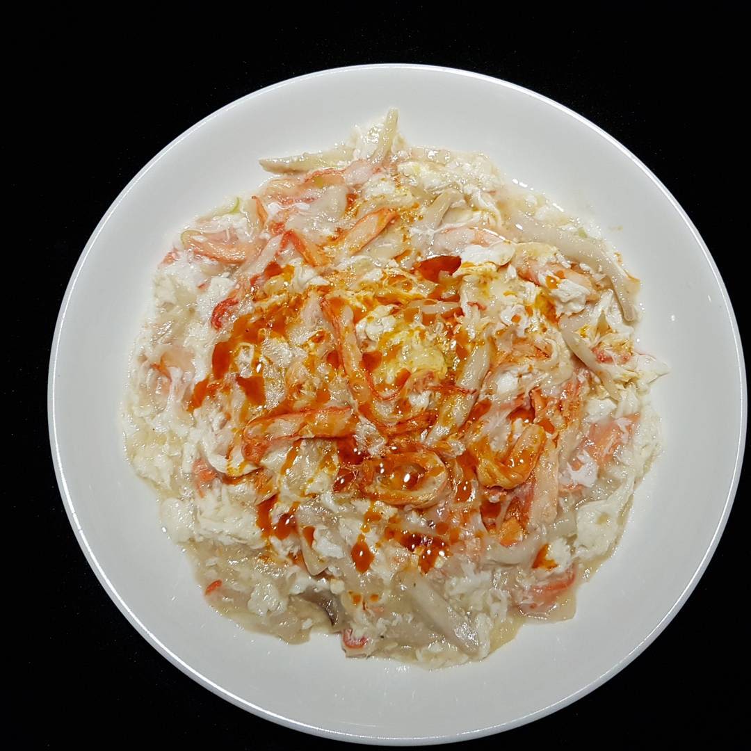 Stir-fried snow crab meat