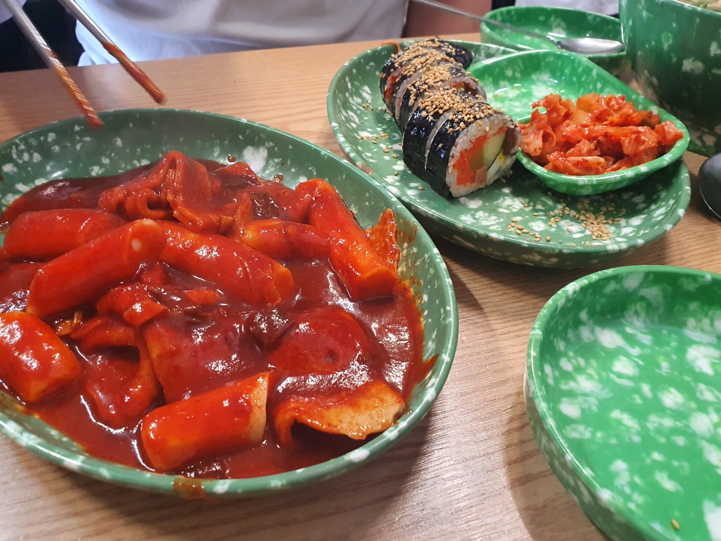 Tteokbokki (spicy rice cakes)