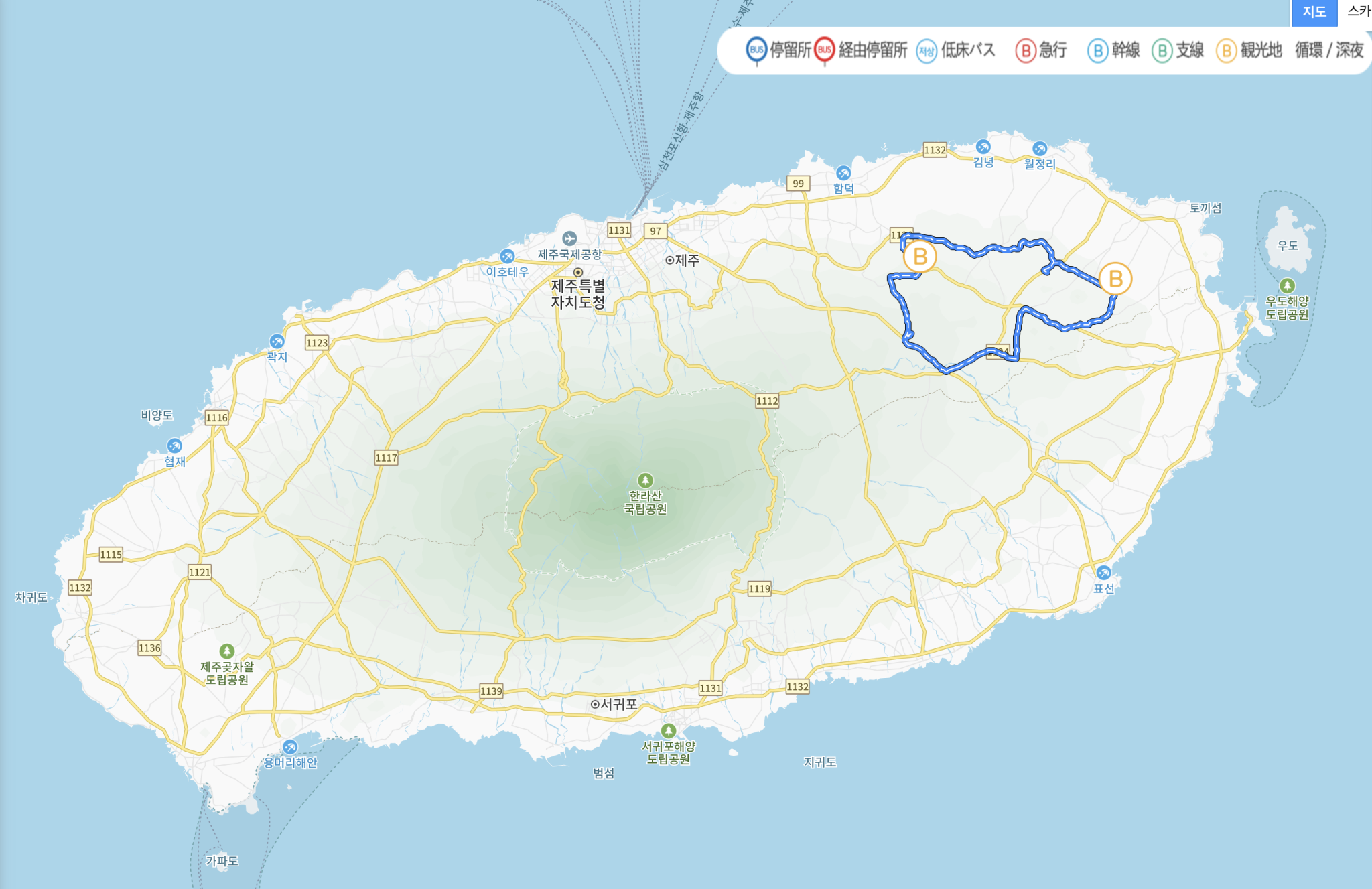 810番バスの路線