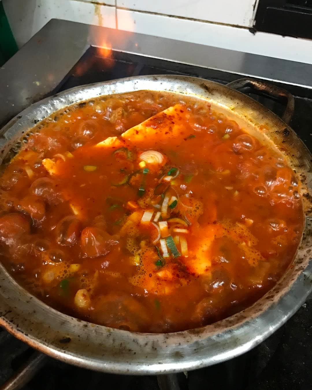 Black Pork Kimchi-jjigae (Kimchi stew)