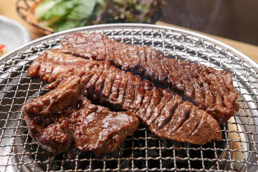 Marinated Hanwoo sirloin