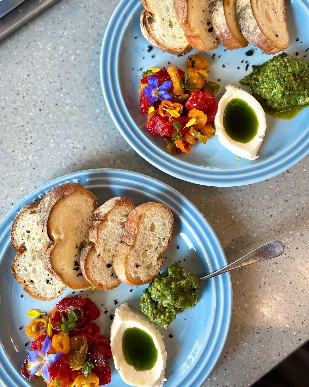 Homemade caprese platter