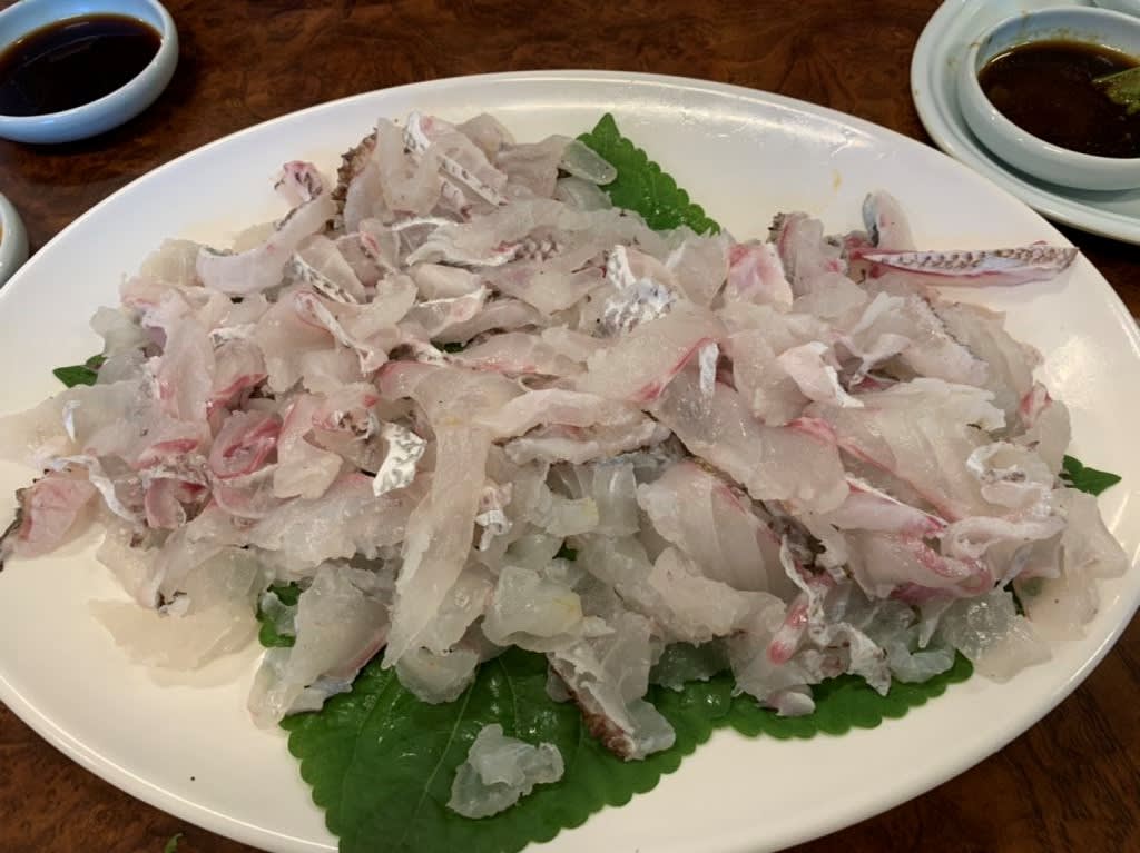 Sliced Raw Sea Bream