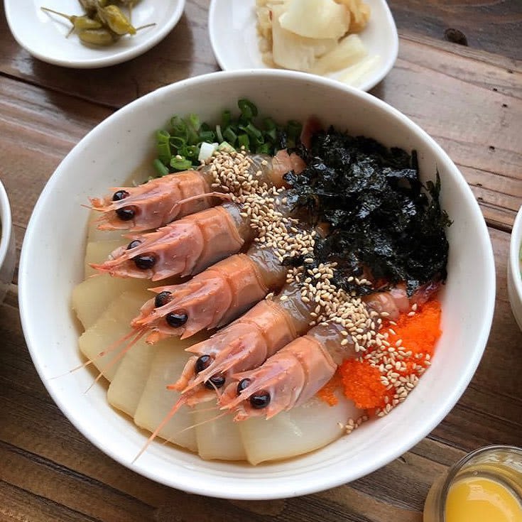 Soy Sauce-marinated Red-banded Lobster Bibimbap