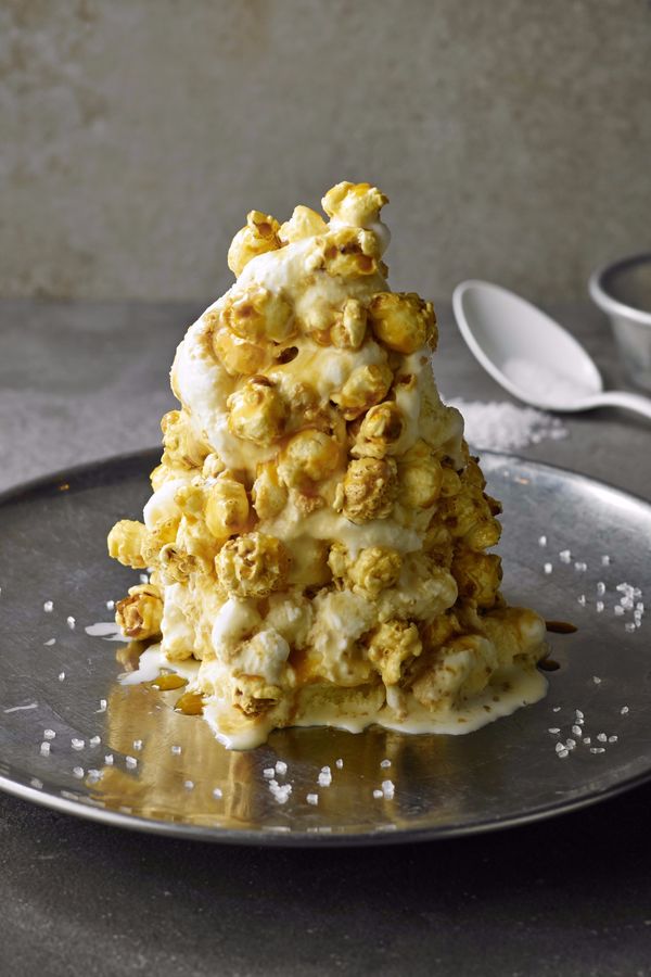 Popcorn salted ice cream