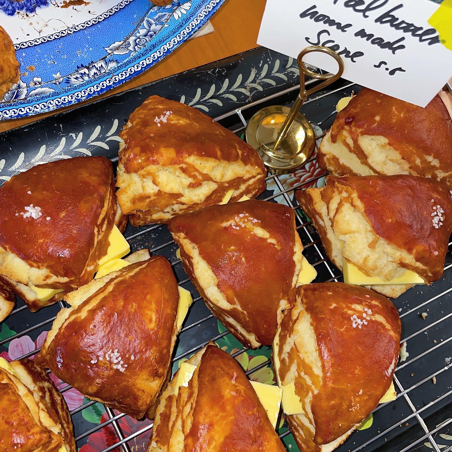 Pretzel butter homemade scone