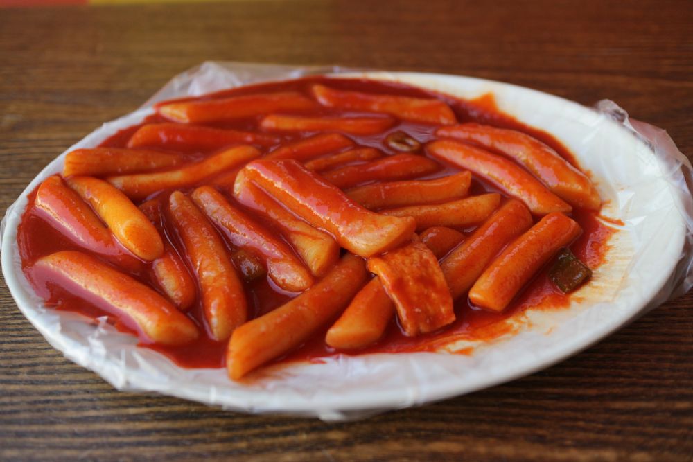 Soup Tteokbokki (spicy rice cakes)