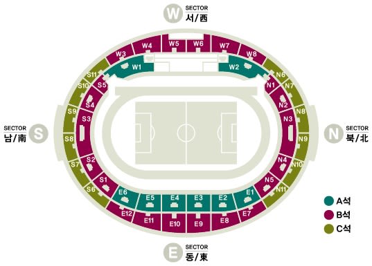Seat Map by Tier