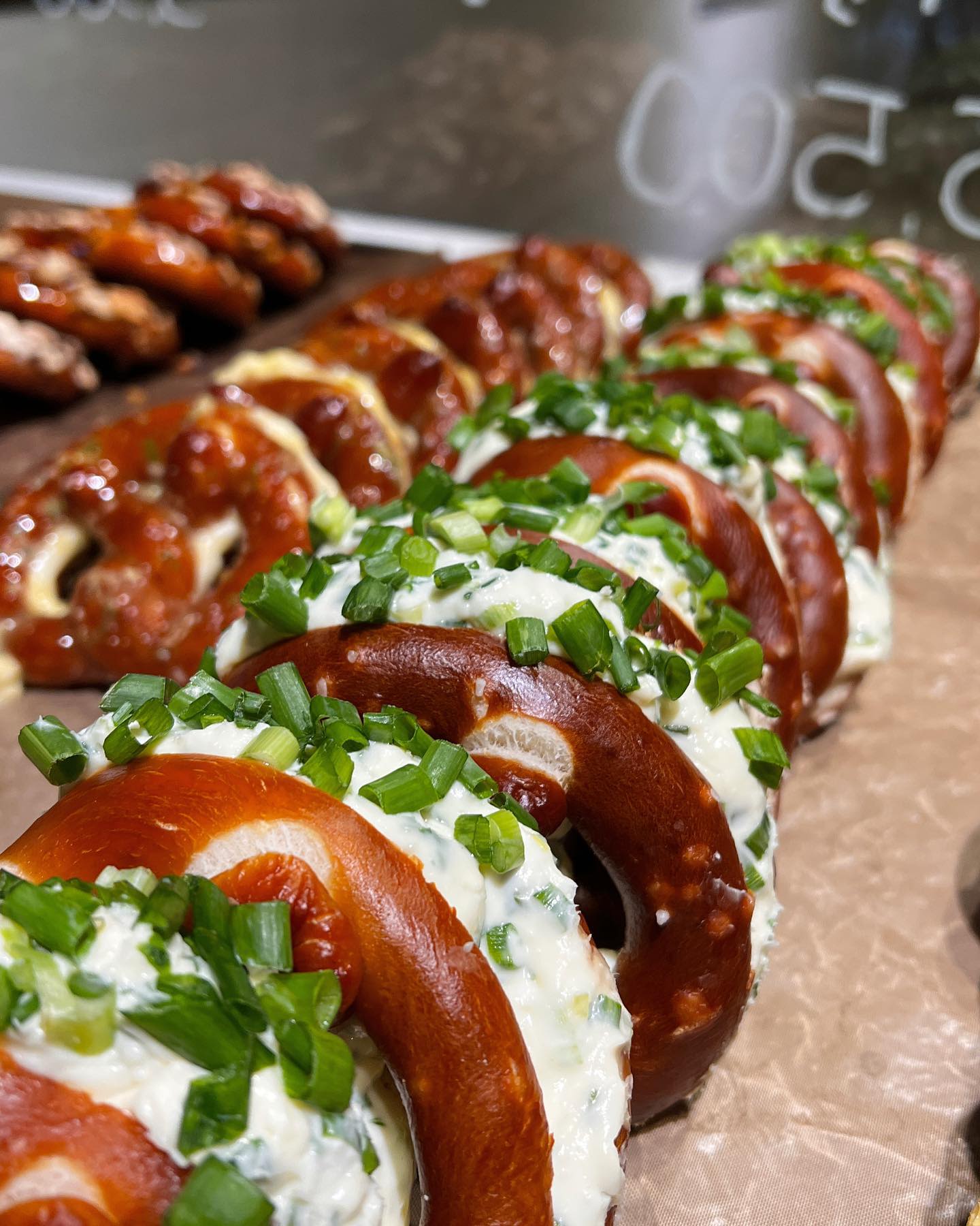 Chive pretzel