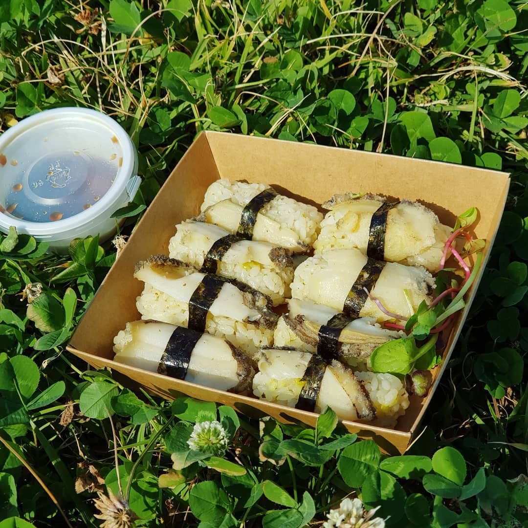 Abalone Butter Grilled Sushi