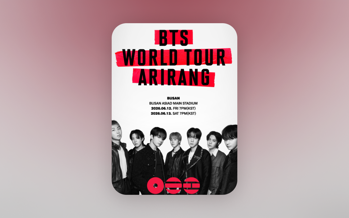 BTS WORLD TOUR 'ARIRANG' IN BUSAN | レビュー | NOL World
