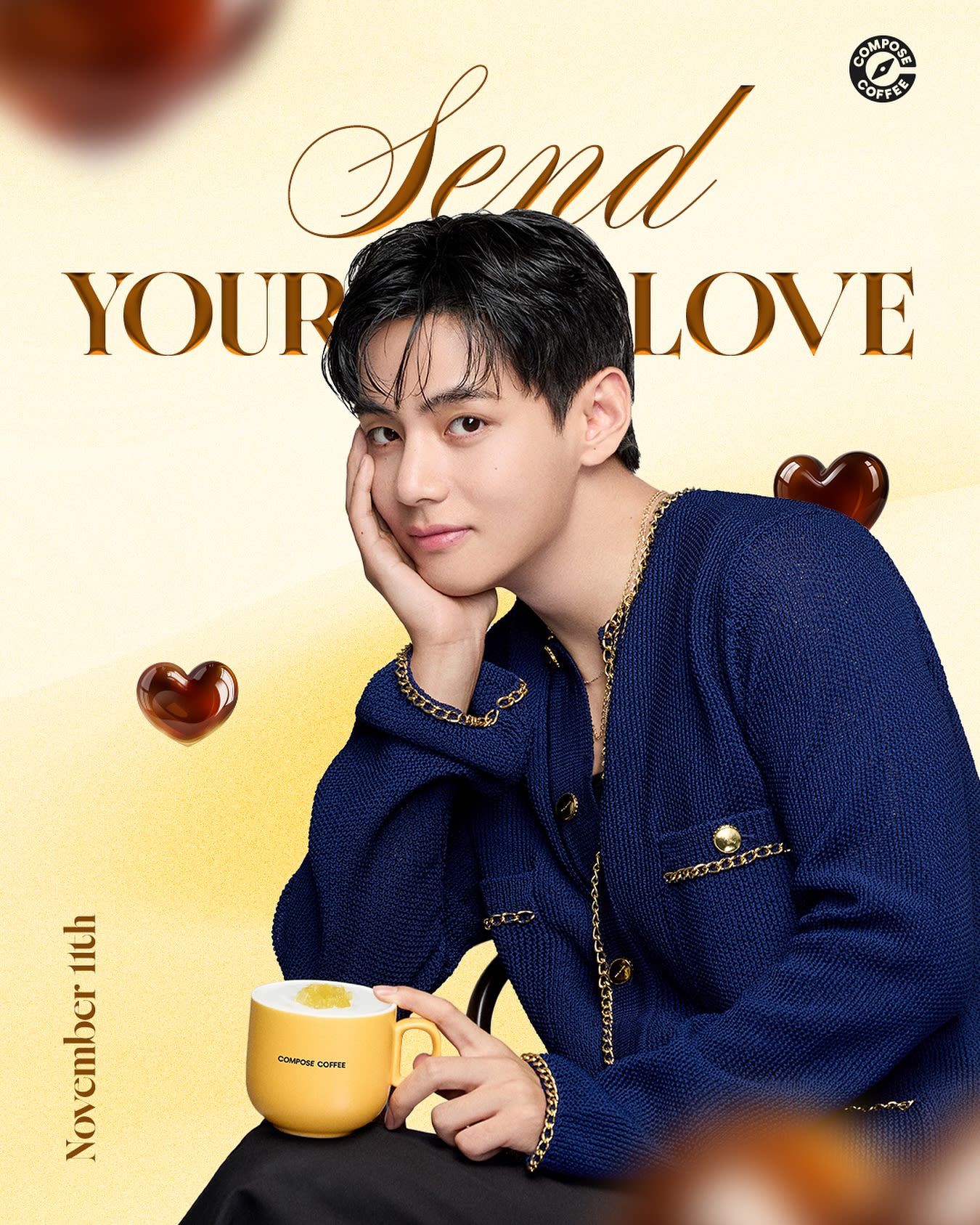 BTS V X Compose Coffee Autumn Event