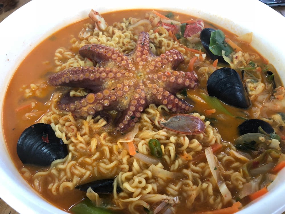 Octopus Ramyeon (instant noodles)