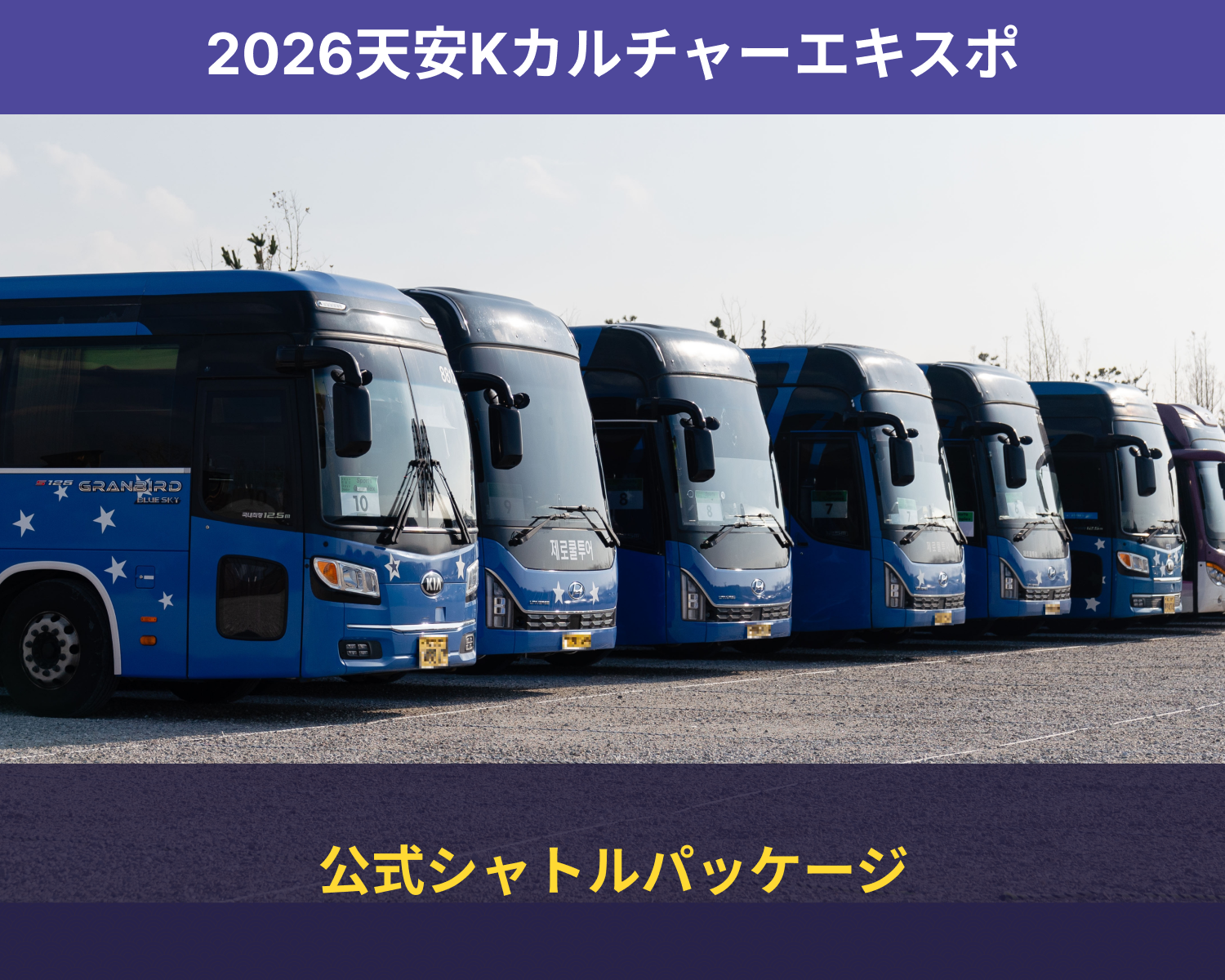 アクセスシャトル 天安] 2026 Kカルチャーエキスポ 公式シャトルパッケージ | NOL World