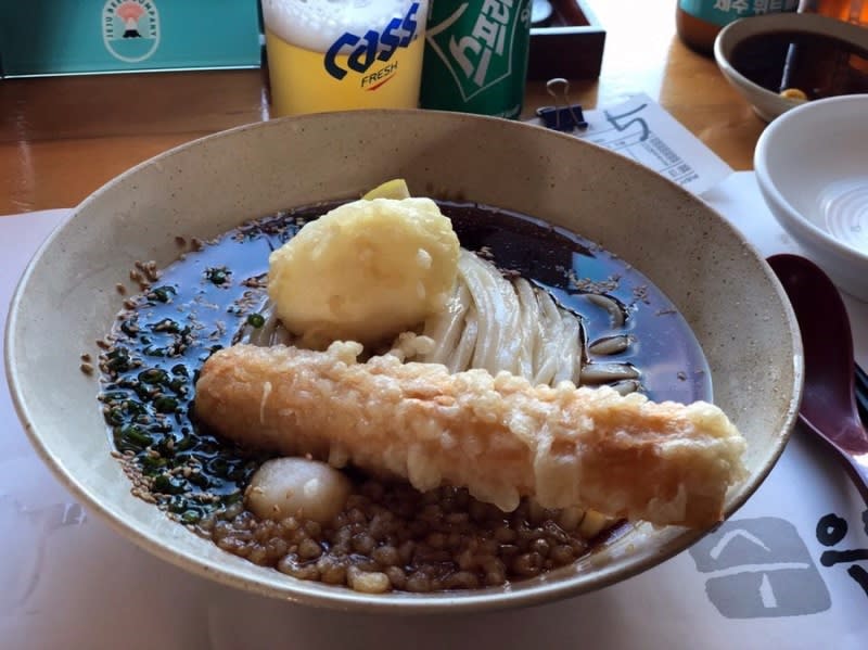 Udon with King Prawn Tempura