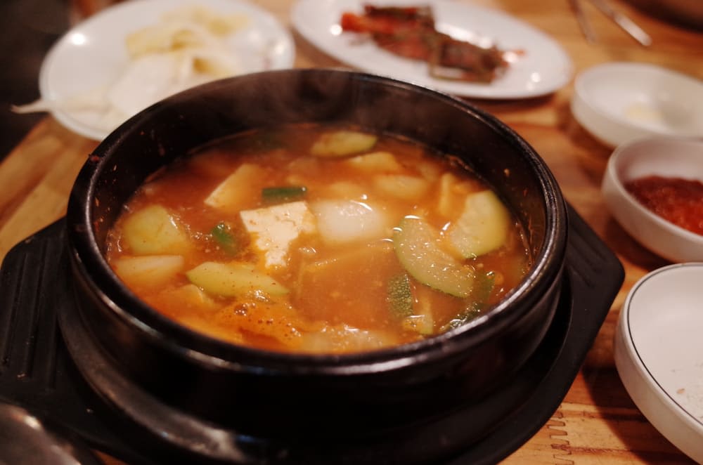 Doenjang-jjigae (soybean paste stew)