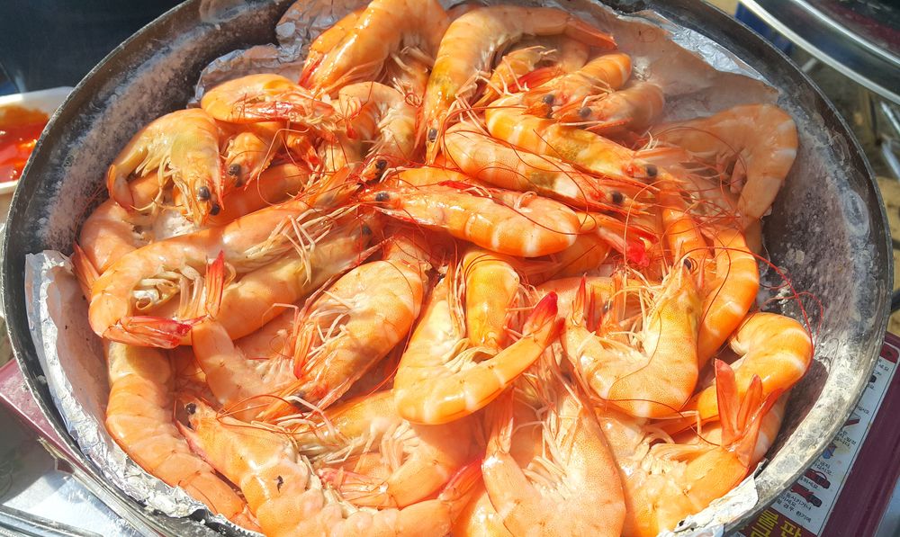 特大エビ（刺身・焼き・半々）
