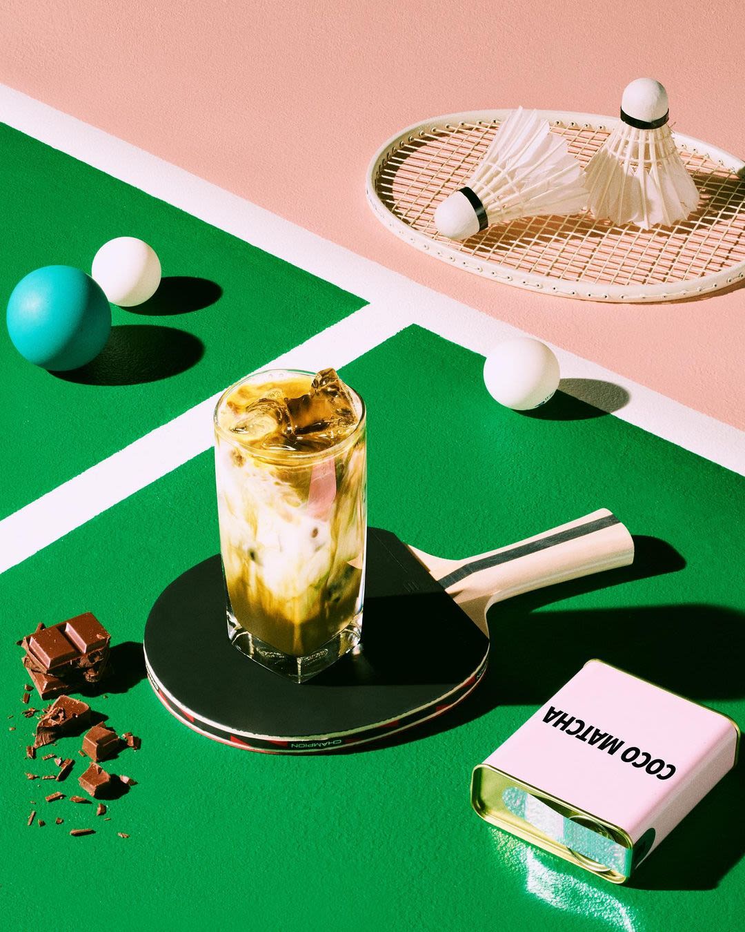 Coconut matcha latte
