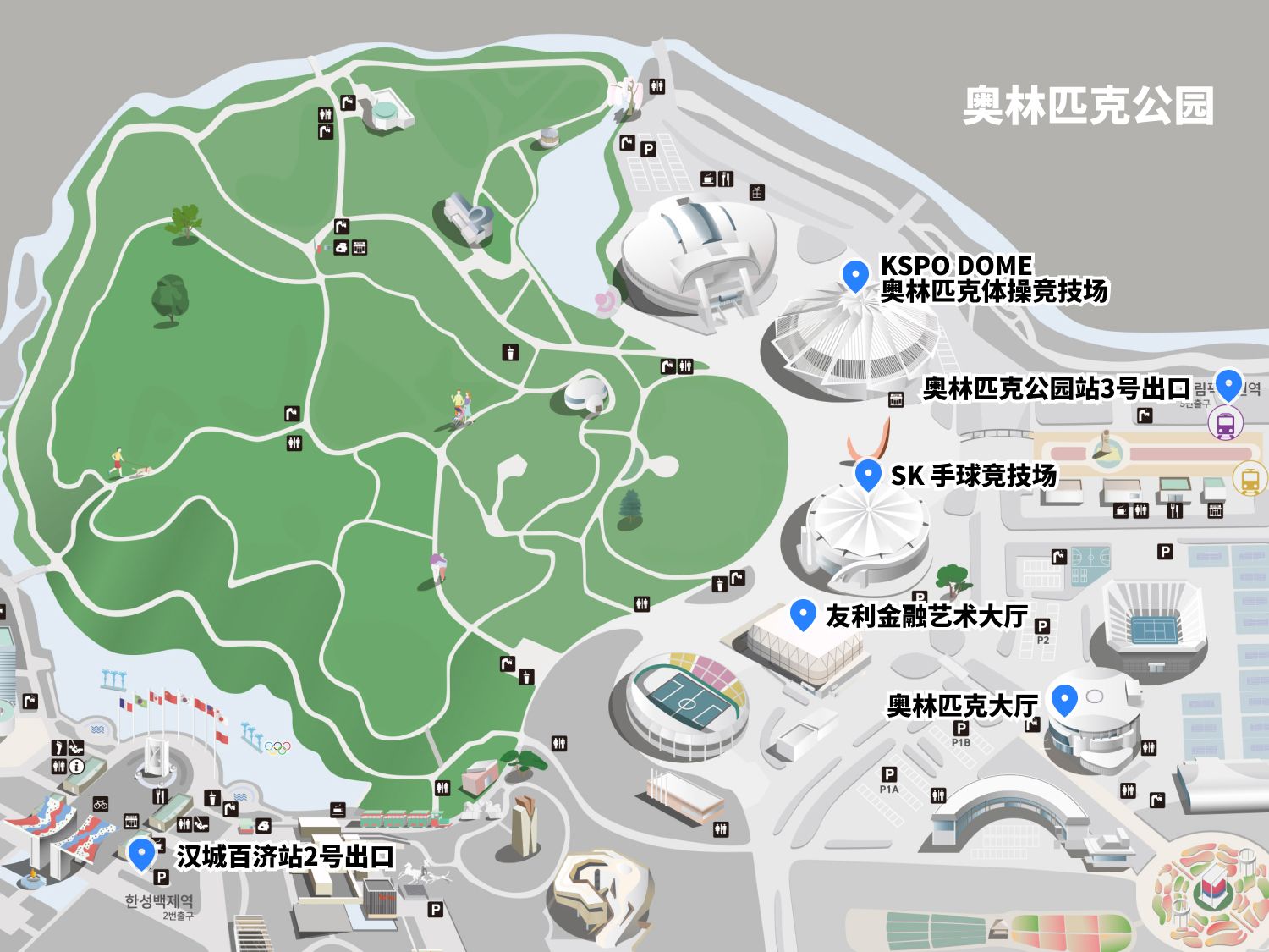奥林匹克公园地图