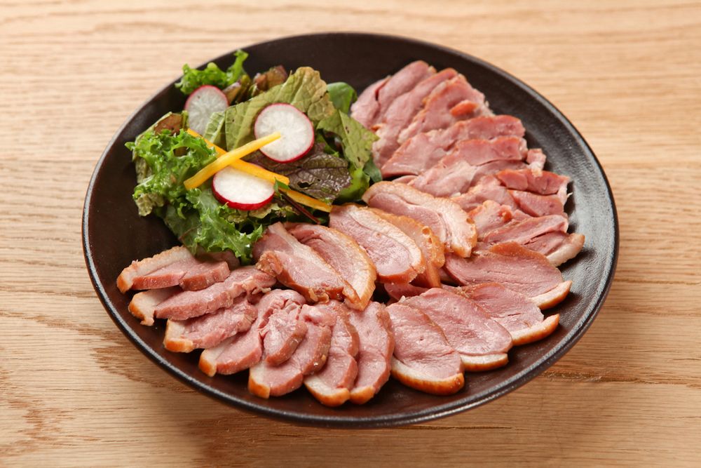 Smoked duck