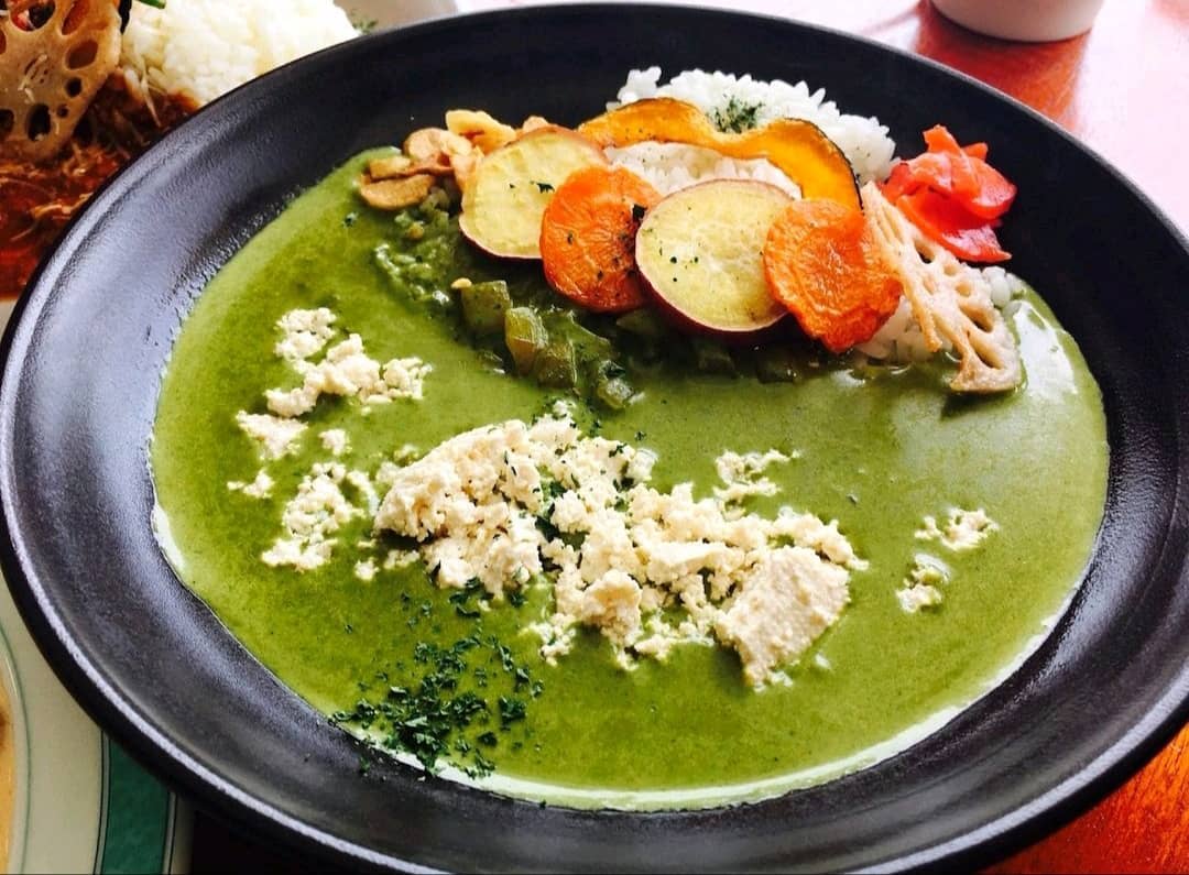 ほうれん草と豆腐のカレー