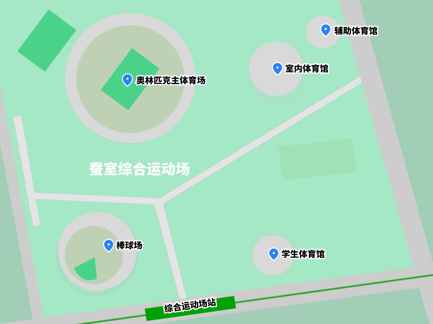 蚕室综合运动场地图