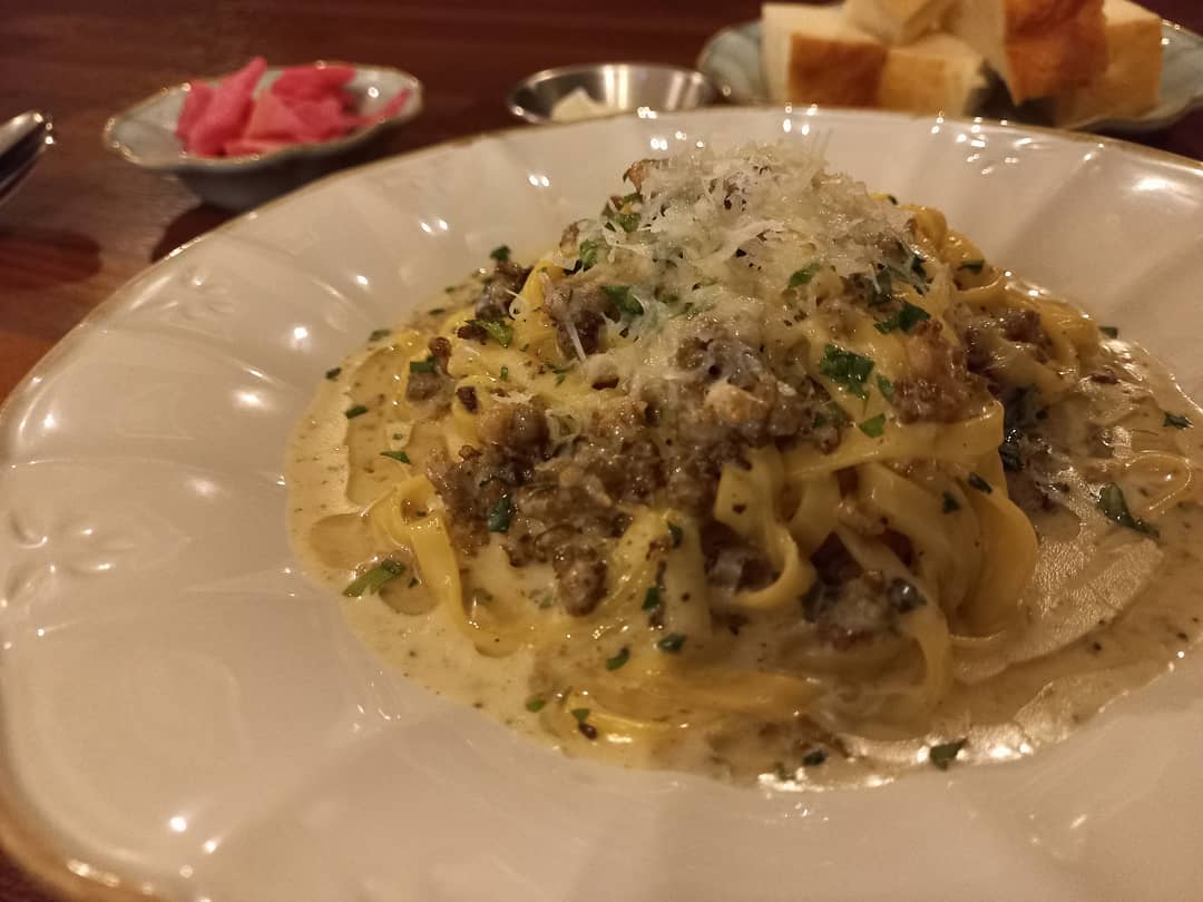 ホワイトラグートリュフのパスタ