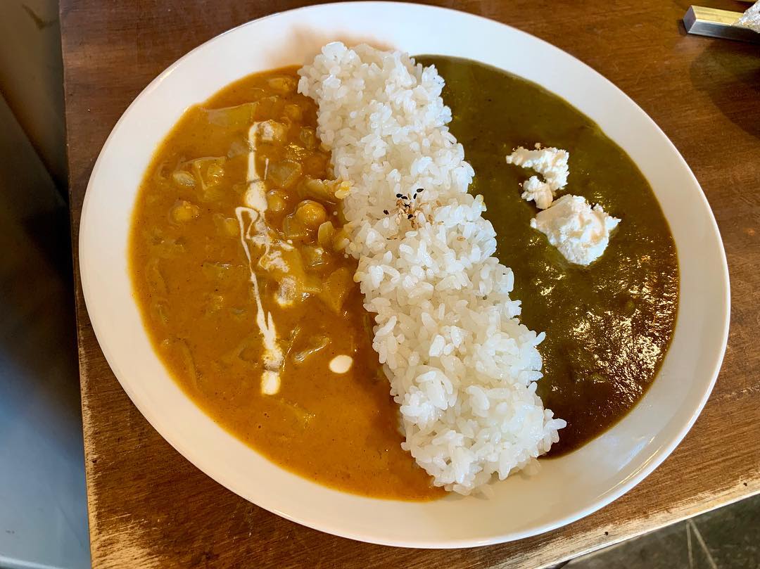 半々カレー