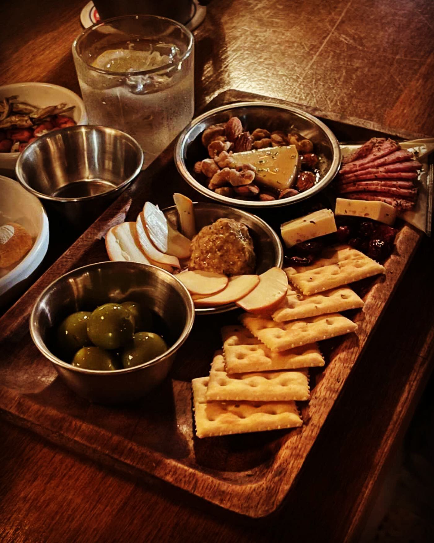 Olive & cheese platter