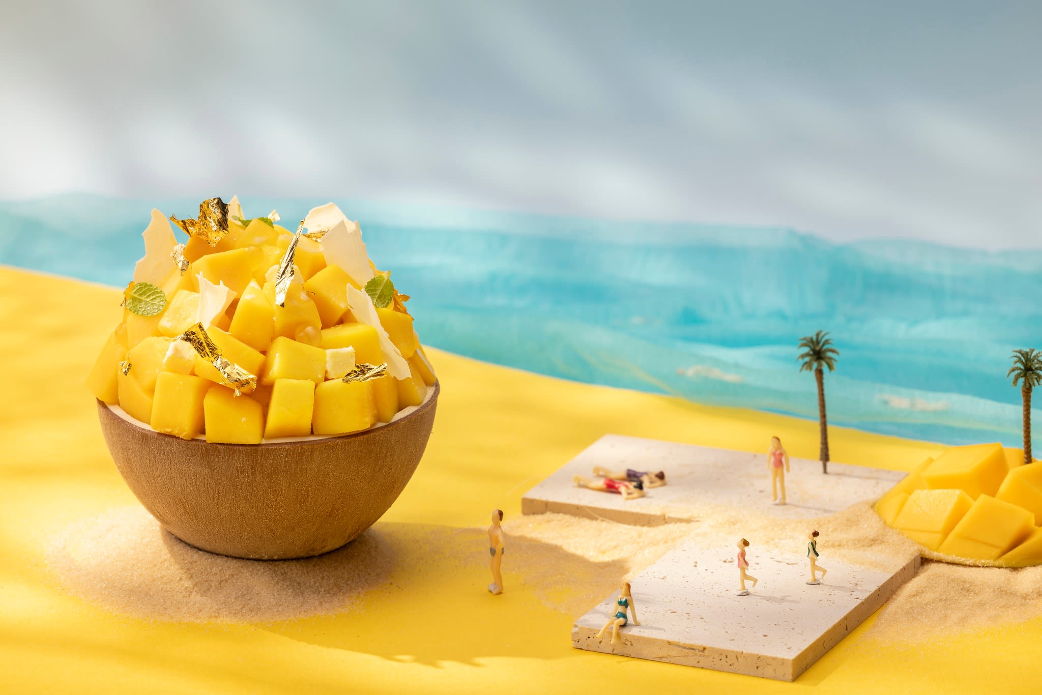 Apple mango shaved ice