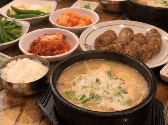 Meat Gukbap (hot soup with rice)