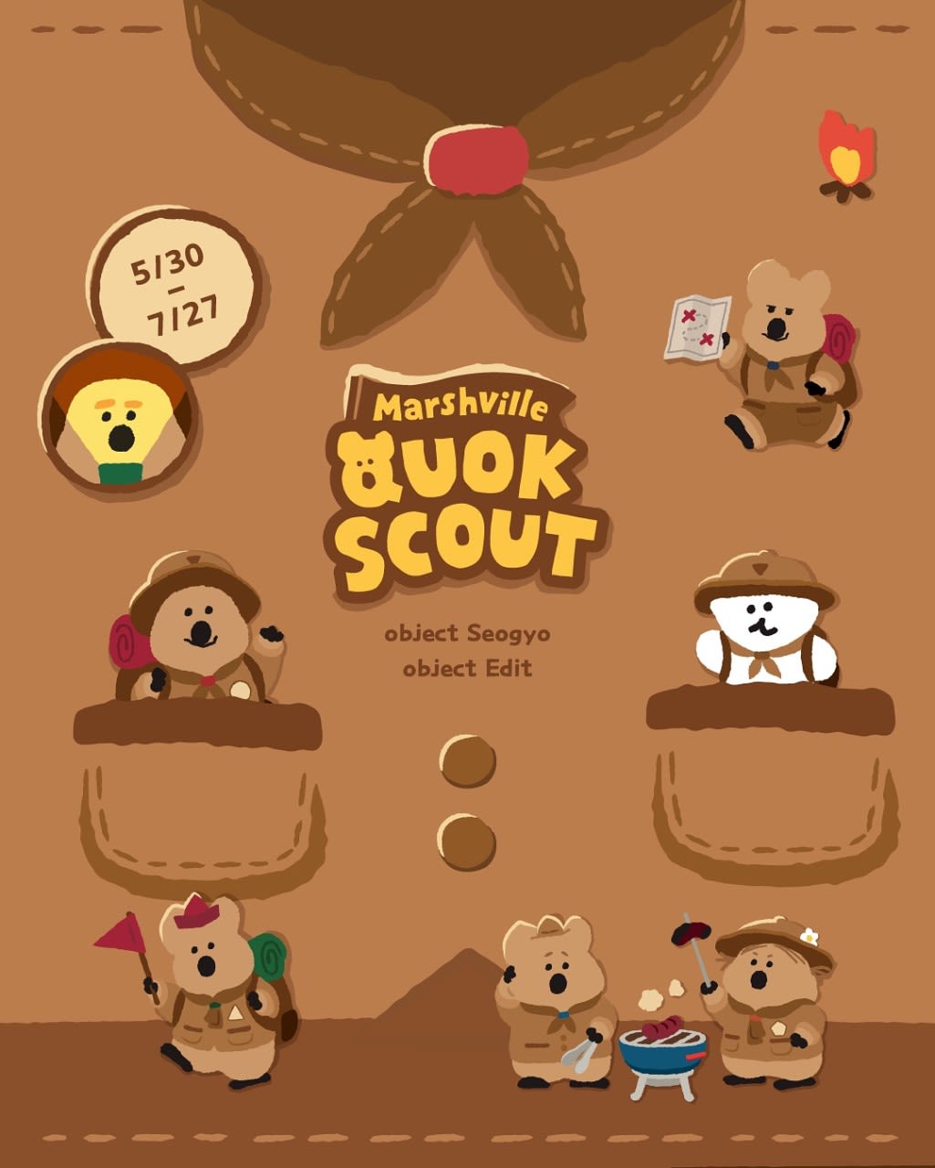 Dinotaeng Quok Scout Character POP-UP