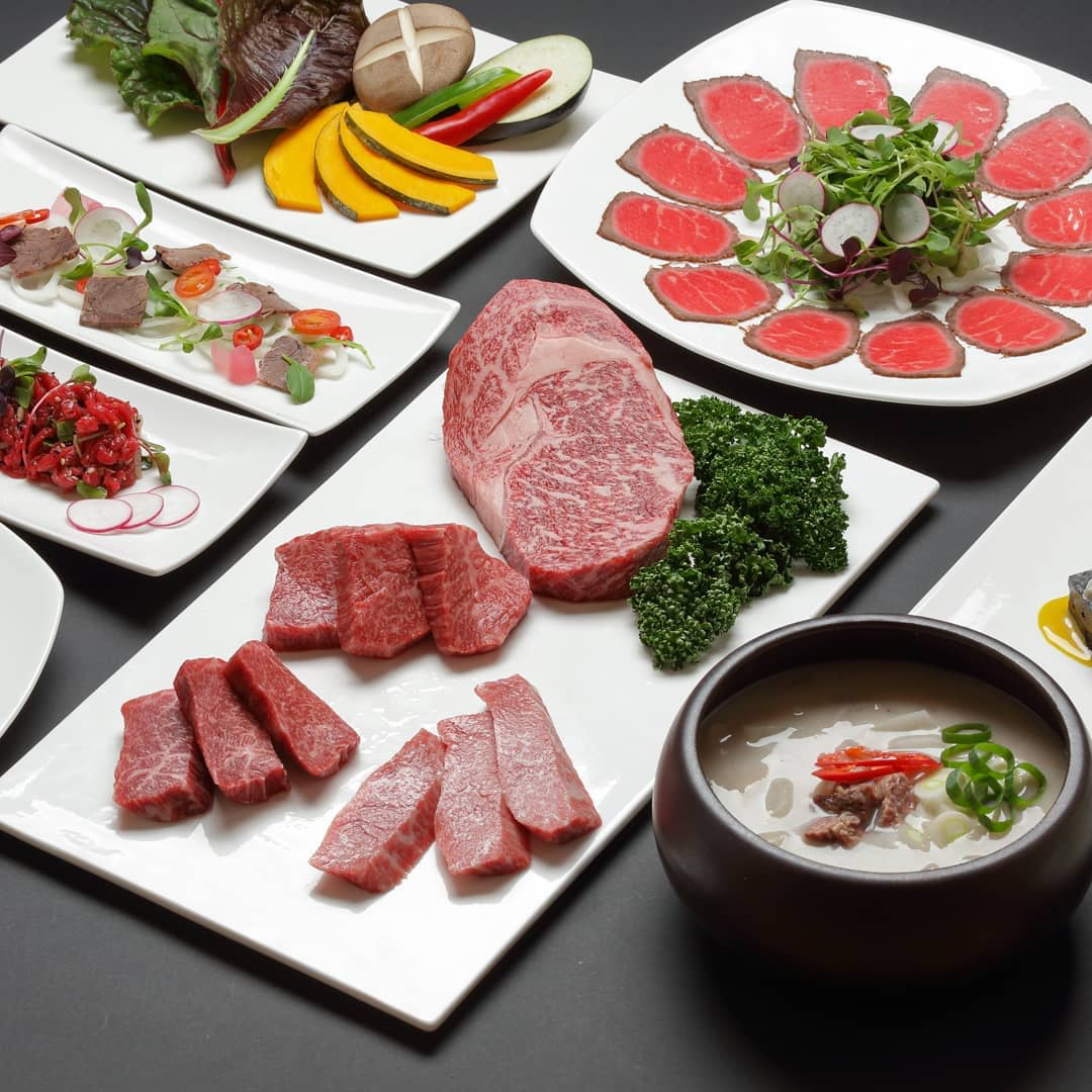 Grilled Black Beef Meal Set