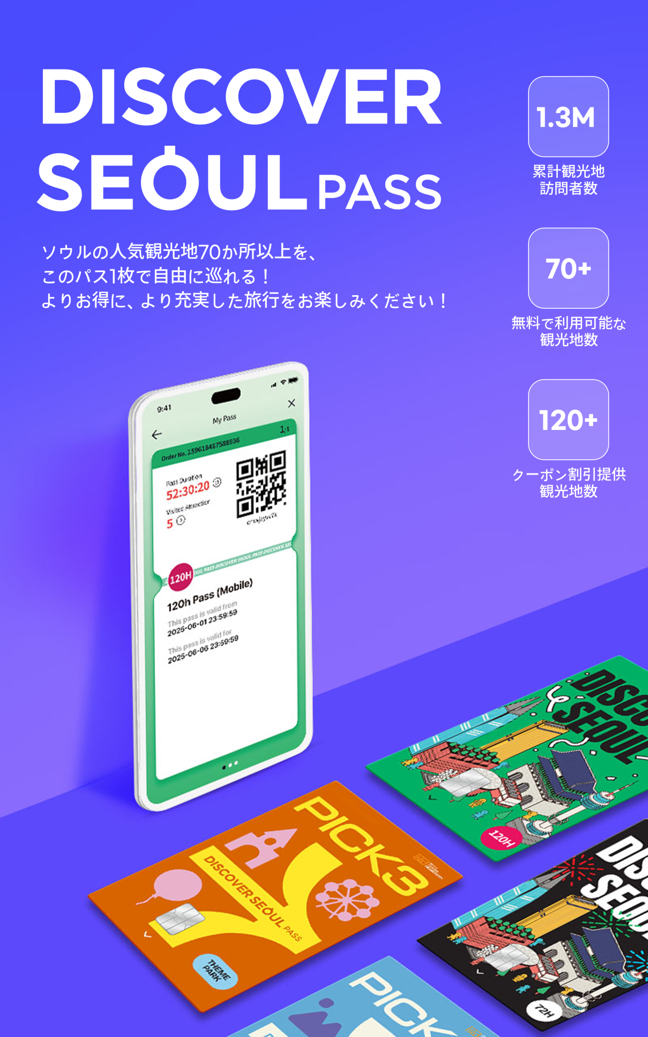 ソウル] 観光パス – Discover Seoul Pass＋5日間 eSIM | NOL World