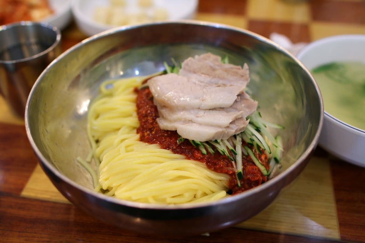 Bibim Guksu (spicy noodles)