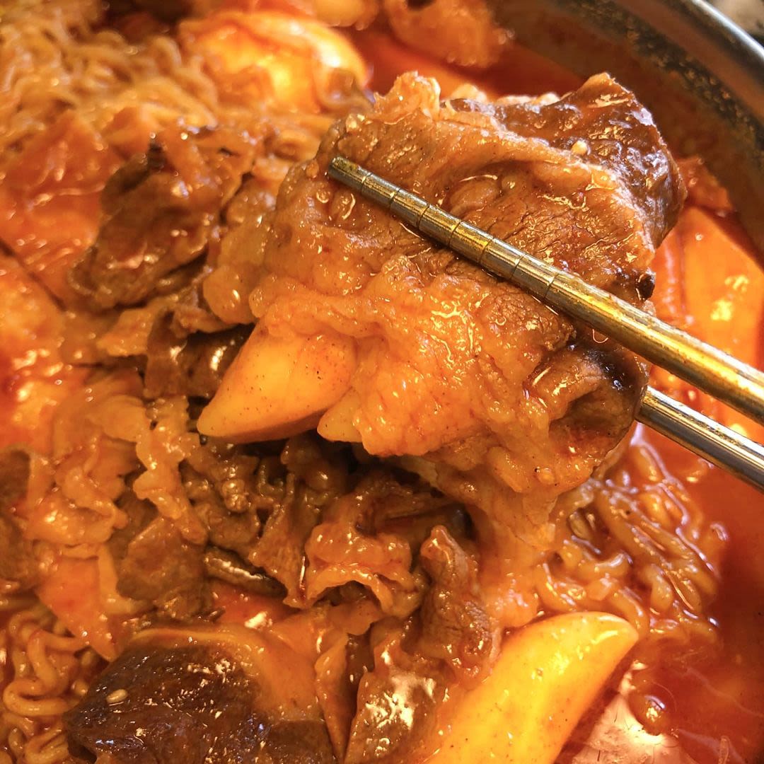 牛バラ肉トッポギ